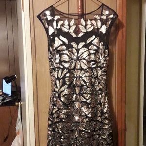 Gold sequin gown